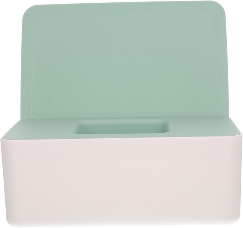 تصميم ريفي متعدد الألوان صندوق مناديل مدمج قابلة لإعادة الاستخدام علبة تخزين المناديل 18.5 × 12.2 × 7 سم - Image 1